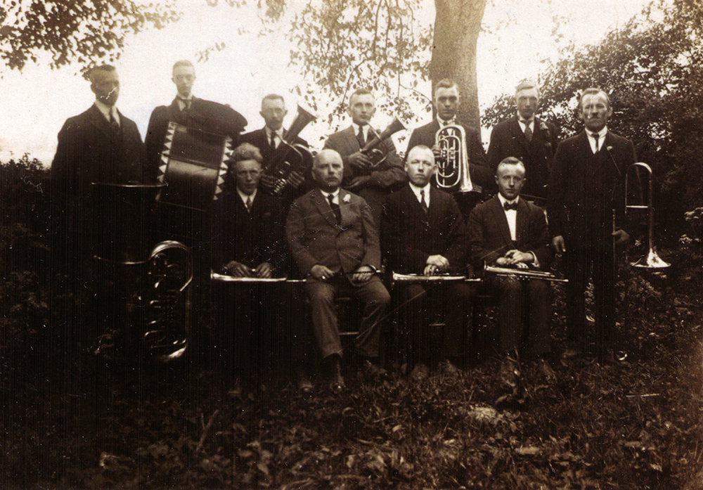 erstes überliefertes Foto des Musikvereins Albachten aus dem Jahr 1922