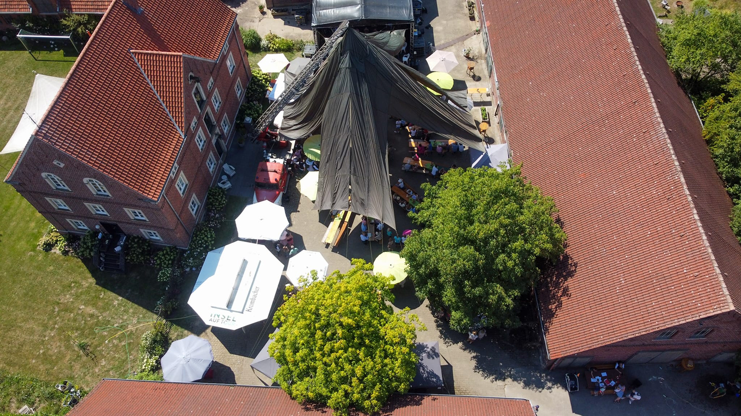 Unser Sommerfest von oben